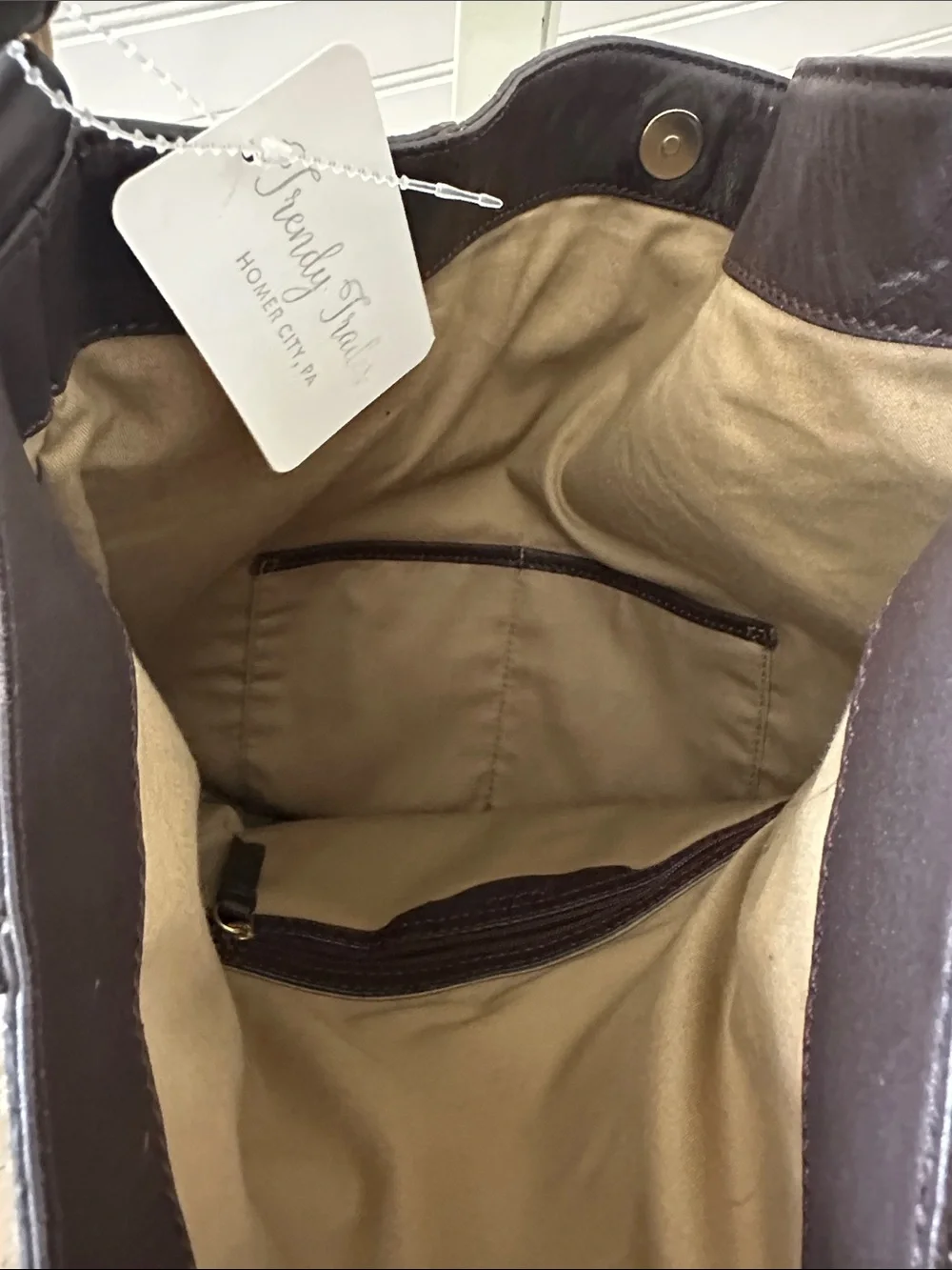 Tahari Snakeskin-Pattern Shoulder Bag in Brown and Tan purse hobo
